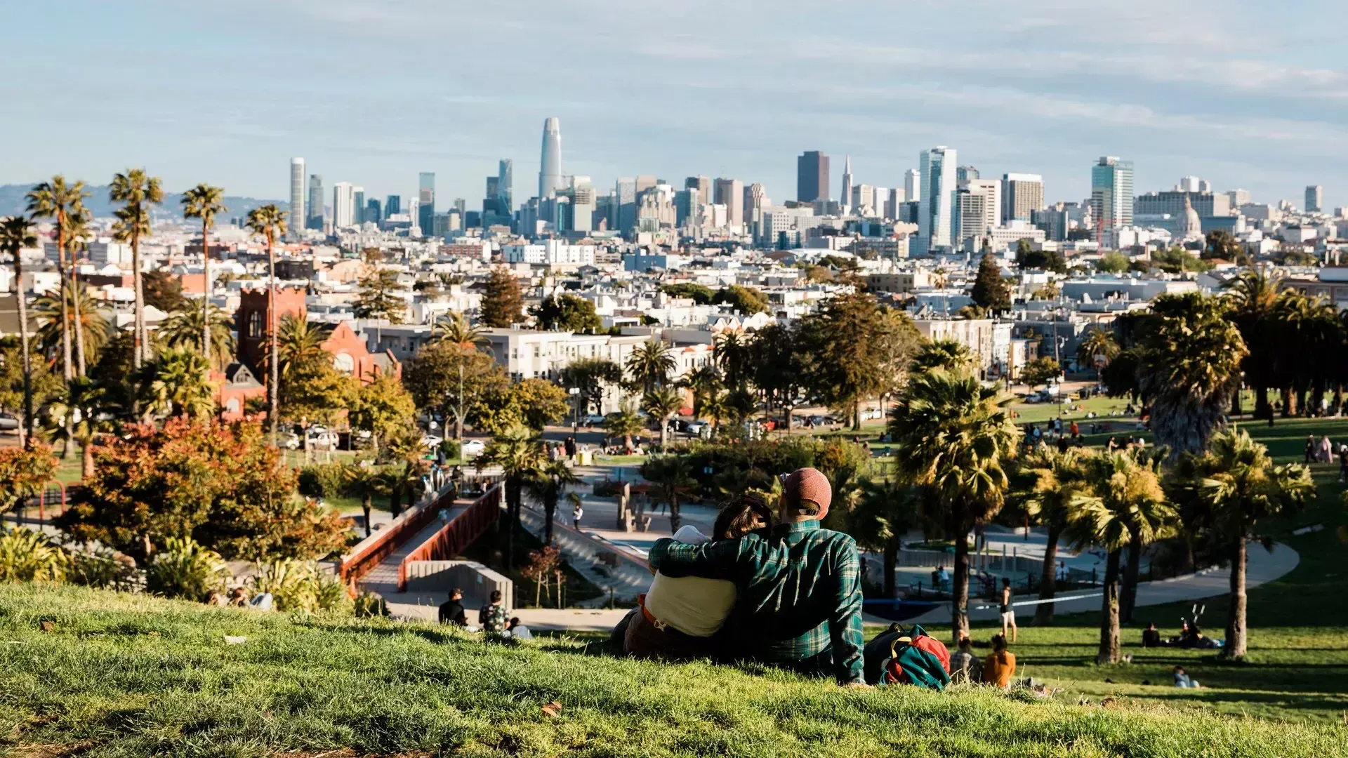 Dolores Park an einem sonnigen Nachmittag